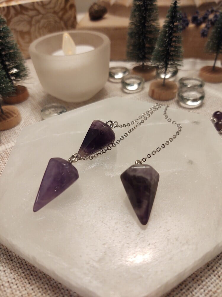 Amethyst Hexagonal Small Pendulum