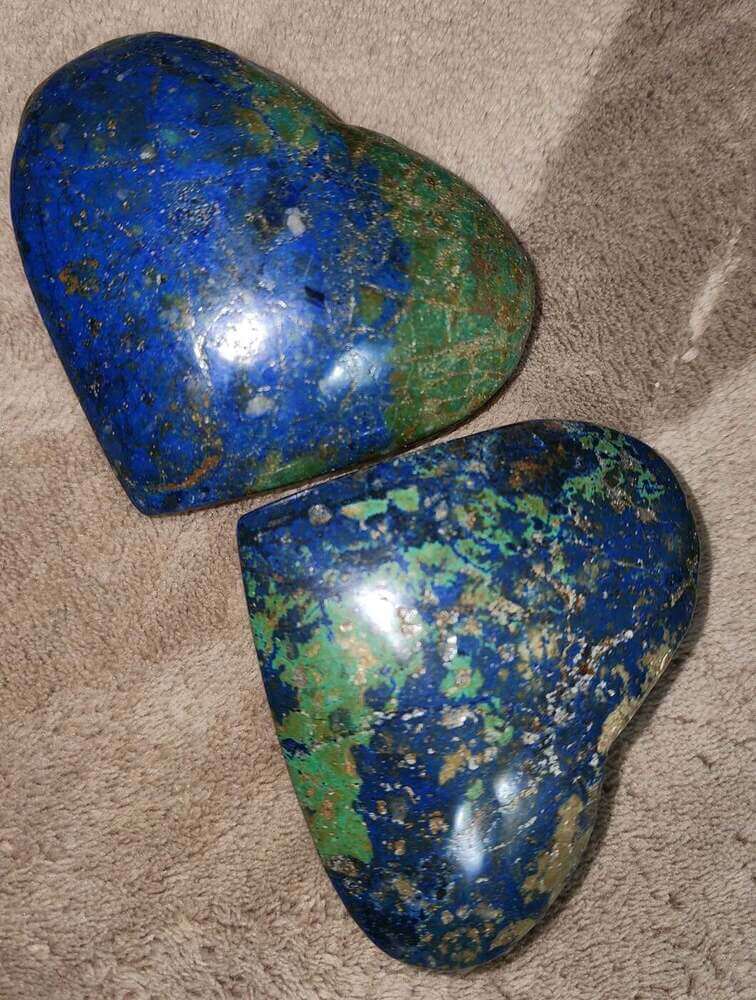 Azurite Malachite Heart