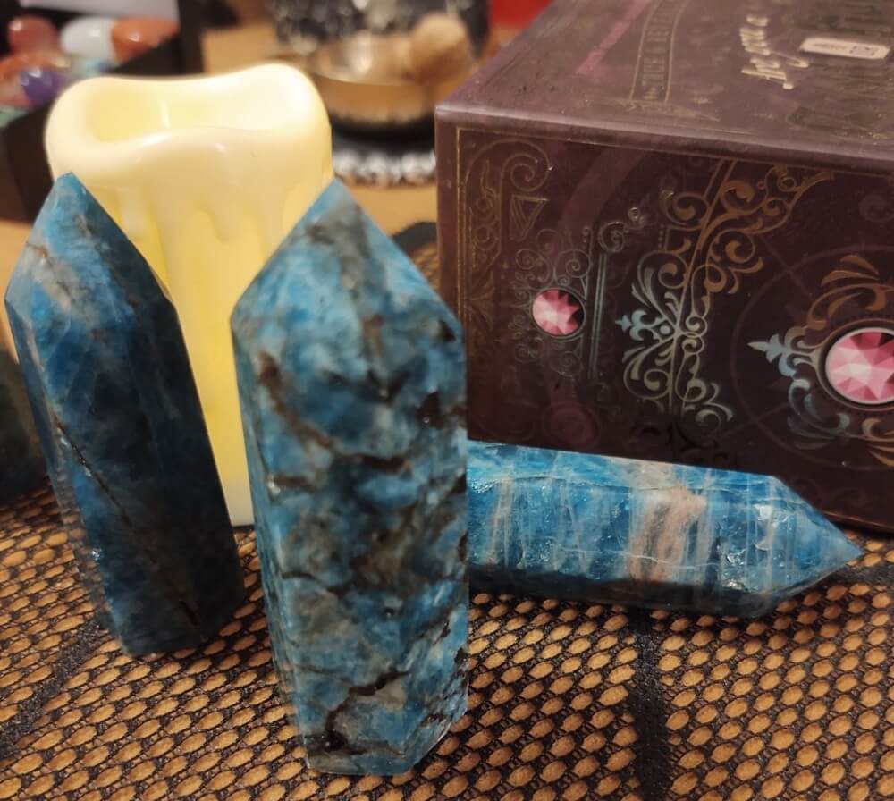 Blue Apatite Point