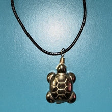 Load image into Gallery viewer, Pyrite Turtle Necklace
