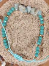 Load image into Gallery viewer, Faceted Bead and Chip Bracelet Adjustable
