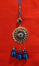 Load image into Gallery viewer, Evil Eye Hanger Round with Bells
