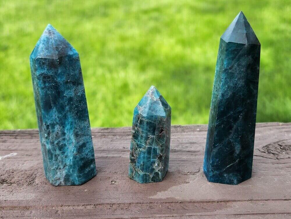 Blue Apatite Point