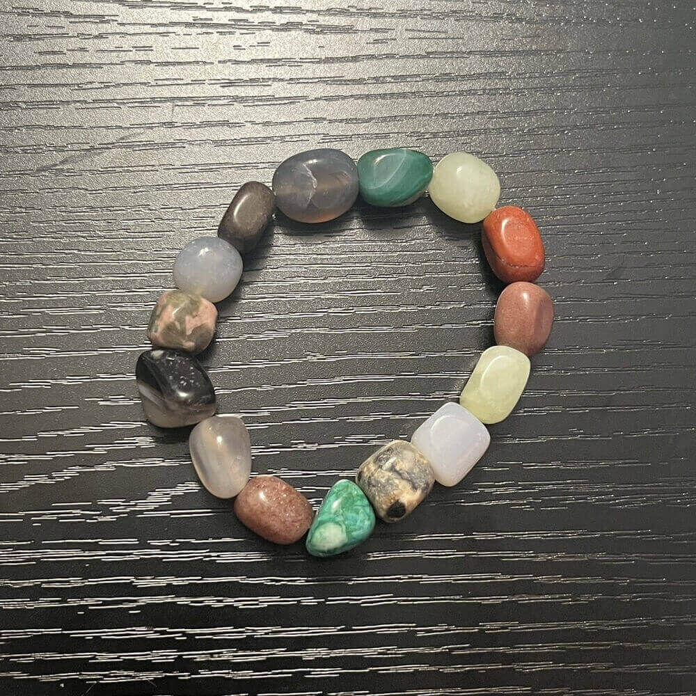 Mixed Tumbled Stone Bracelet