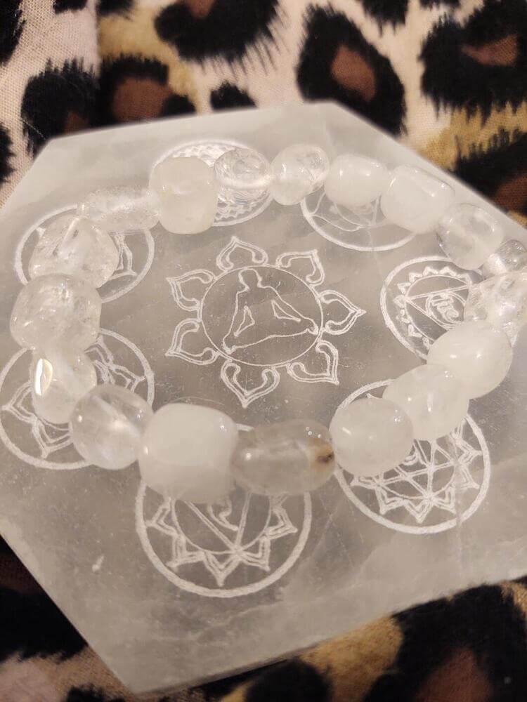 Quartz Tumbled Stone Bracelet