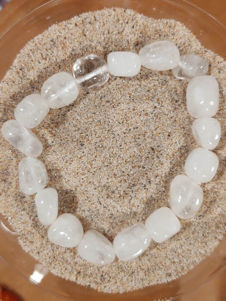 Quartz Tumbled Stone Bracelet