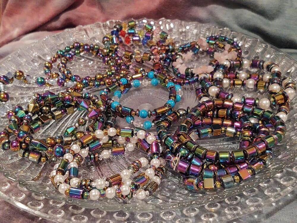 Rainbow Hematite Bracelet