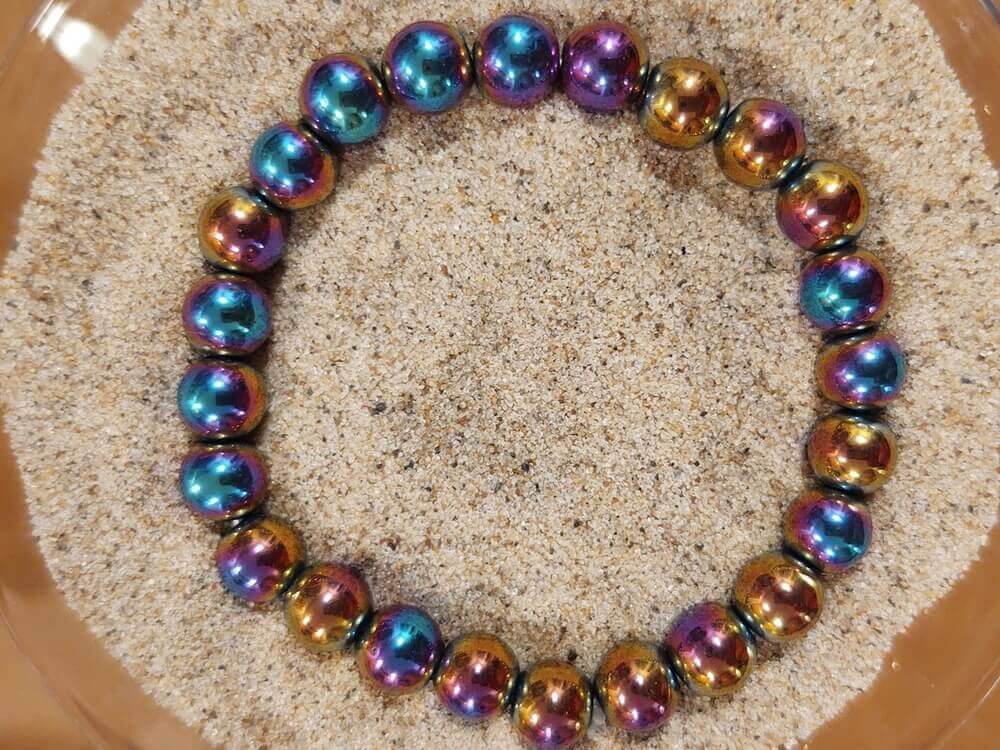 Rainbow Hematite Bracelet