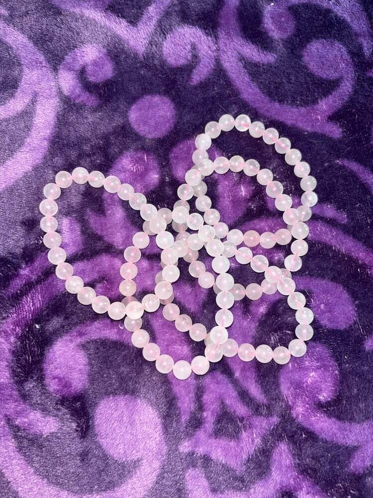 Rose Quartz Bead Bracelet