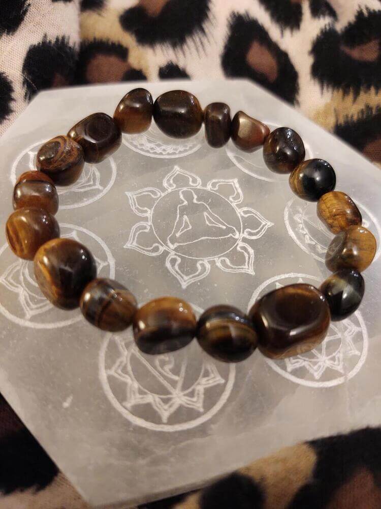 Tiger Eye Tumbled Stone Bracelet