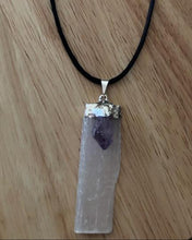 Load image into Gallery viewer, Selenite, Amethyst Necklace
