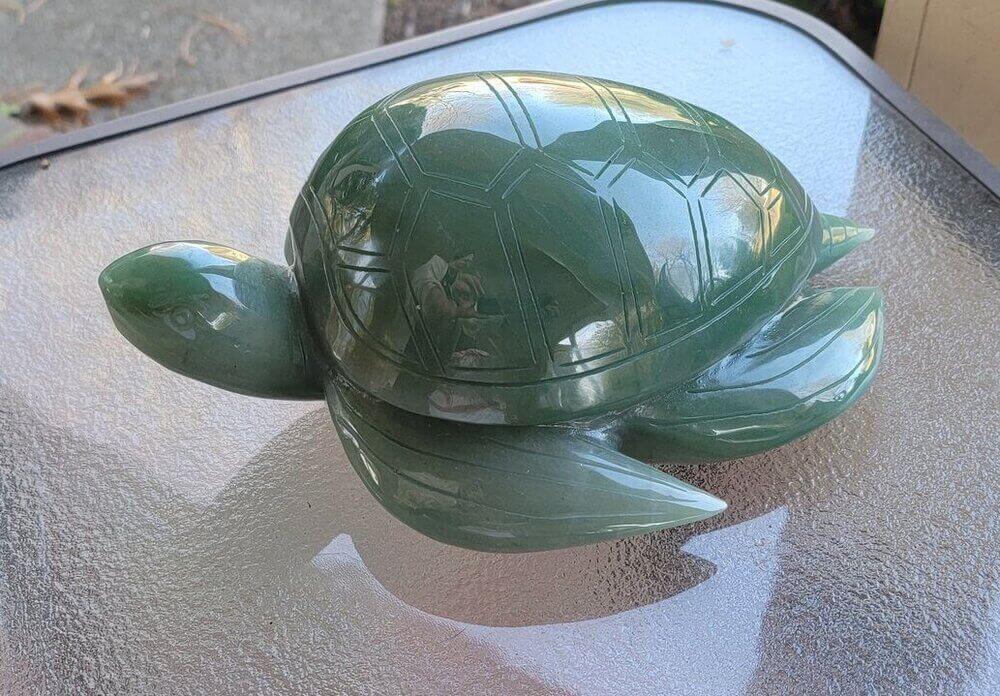 Green Aventurine Sea Turtle