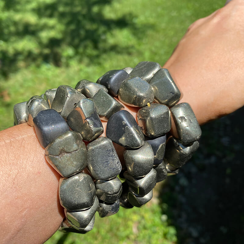 Pyrite Bracelet Tumbled