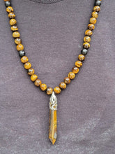 Load image into Gallery viewer, Tiger Eye and Black Onyx Necklace Adjustable/Non-adjustable
