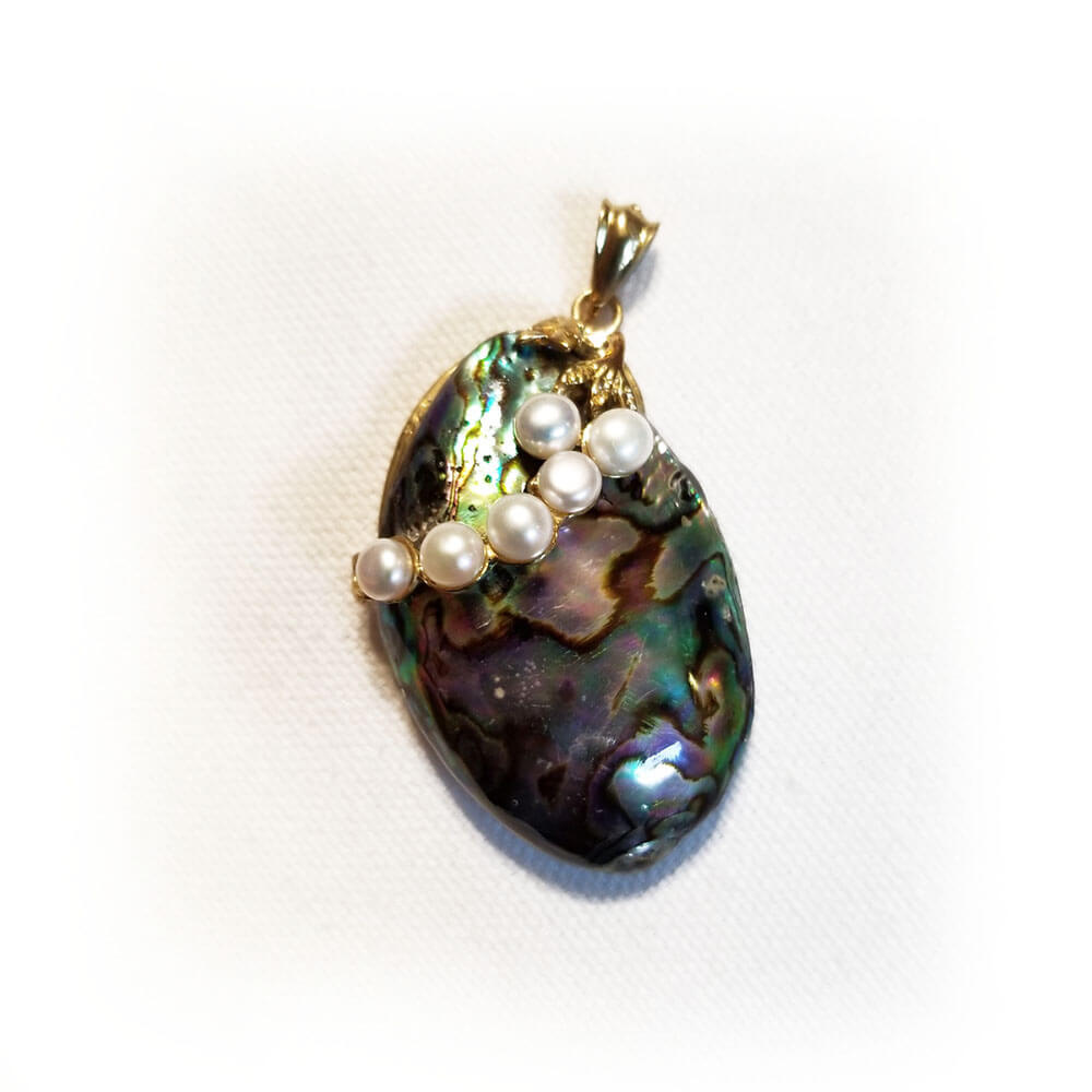 Abalone and Fresh Water Pearl Necklace