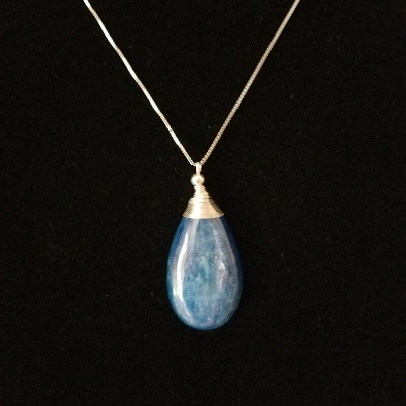 Blue Kyanite Necklace Drop