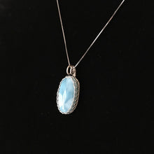 Load image into Gallery viewer, Larimar Necklace Wire Net Drop
