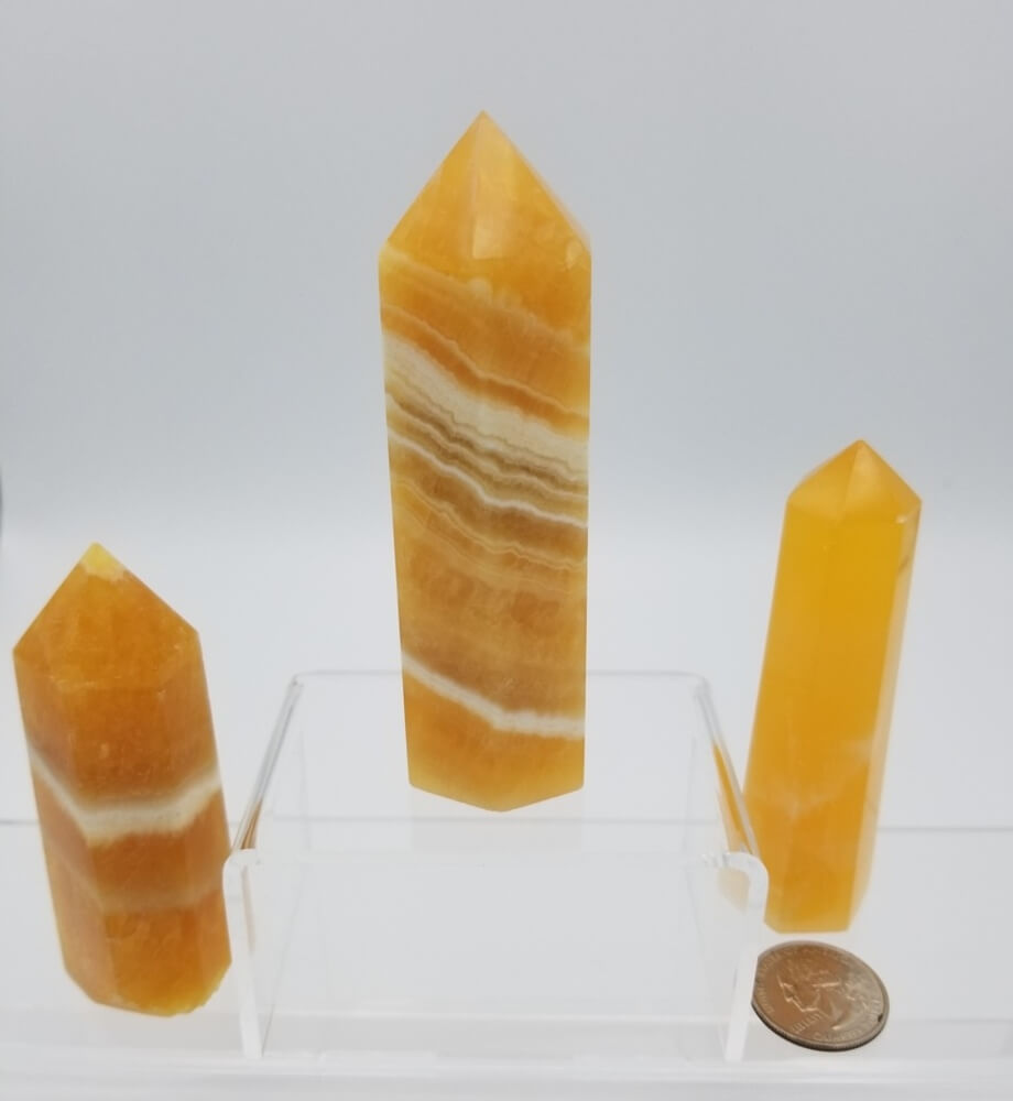 Orange Calcite Points