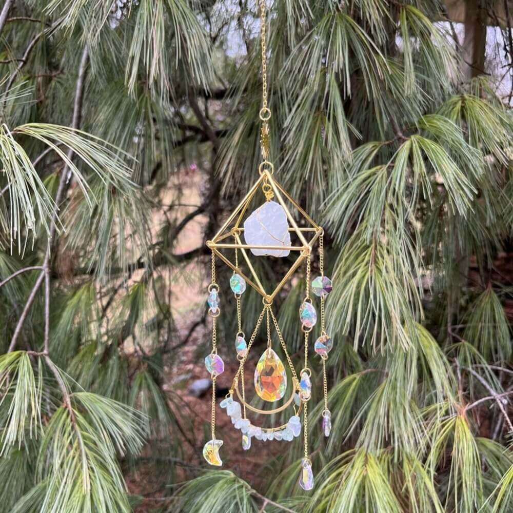 Sun Catcher with Sun and Moon Accents