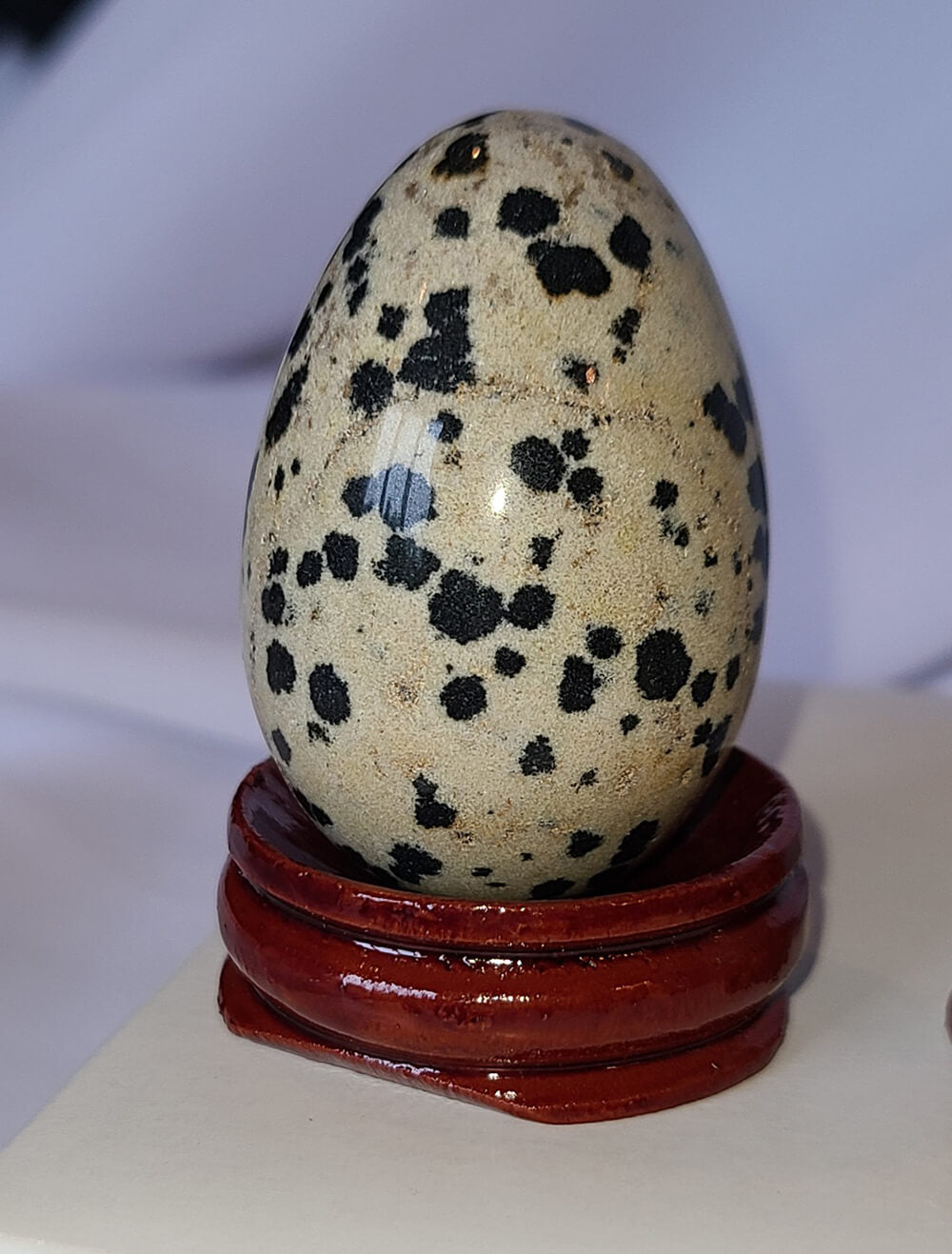 Dalmatian Jasper Yoni Egg